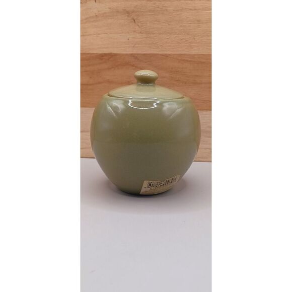 Royal Norfolk Olive Green Sugar Bowl with Lid - Picture 7 of 8